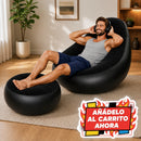 Sillon Inflable Comodo Con Posapies Incluye Bomba Manual