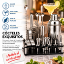 Coctelera Shaker Coctelera Ecomlab Kit Mixología 24 Piezas Bartender Base Acrílico
