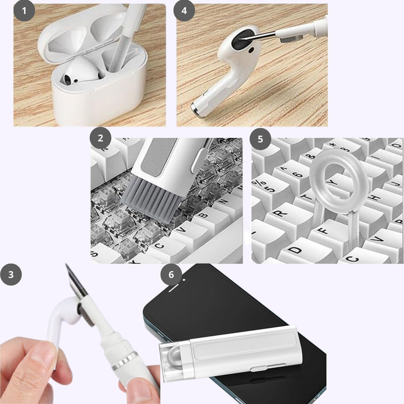 LIMPIADOR AIRPODS KIT DE LIMPIEZA ELECTRONICOS CAMARA ECOMLAB LIMPIADOR 6/7 HERRAMIENTAS