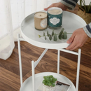 MESA DE CENTRO MINIMALISTA ECOMLAB AUXILIAR DE SALA METALICA BLANCA O NEGRA