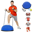 PELOTA PILATES EQUILIBRIO ECOMLAB TIPO BOSU CON LIGAS RESISTENCIA