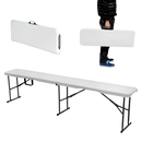 BANCA PLEGABLE DE PLÁSTICO ECOMLAB PORTAFOLIO 180CM HP-180CD