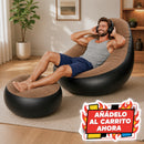 Sillon Inflable Comodo Con Posapies Incluye Bomba Manual