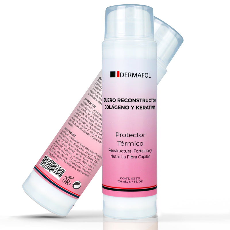 Keratina Colageno Para Cabello Dermafol Tratamiento Capilar