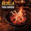 Asador De Carbon Circular Con Ruedas  Portatil