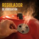 Asador De Carbon Circular Con Ruedas  Portatil