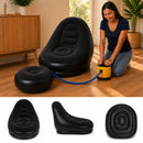 Sillon Inflable Comodo Con Posapies Incluye Bomba Manual