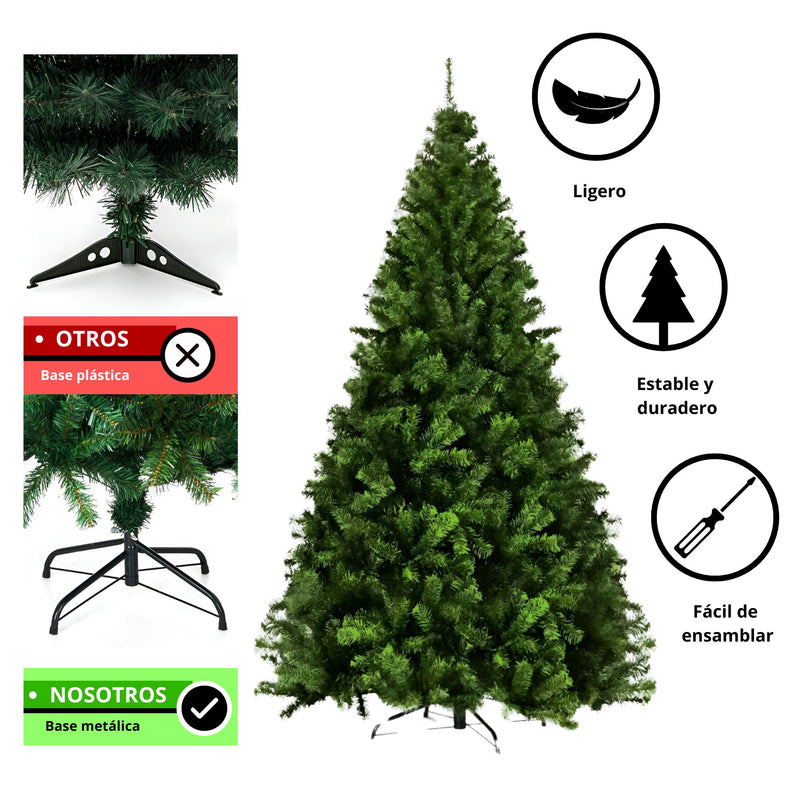 Arbol de Navidad Pino De Navidad Ecomlab 1200 Ramas 2.10 Mts