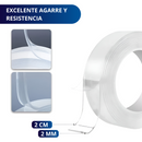 CINTA DOBLE CARA ADHESIVA ECOMLAB TRANSPARENTE NANO TAPE 3/5 METROS