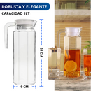 JARRA DE VIDRIO CON TAPA ECOMLAB IDEAL PARA AGUA O BEBIDAS