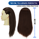 CABEZA PARA PEINAR CABEZOTE ECOMLAB CABELLO NATURAL 75%