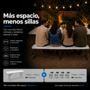 Banca Plegable de Plástico de 180 cm Tipo Portafolio, Ecomlab Resistente y Fácil de Transportar HP-180CD