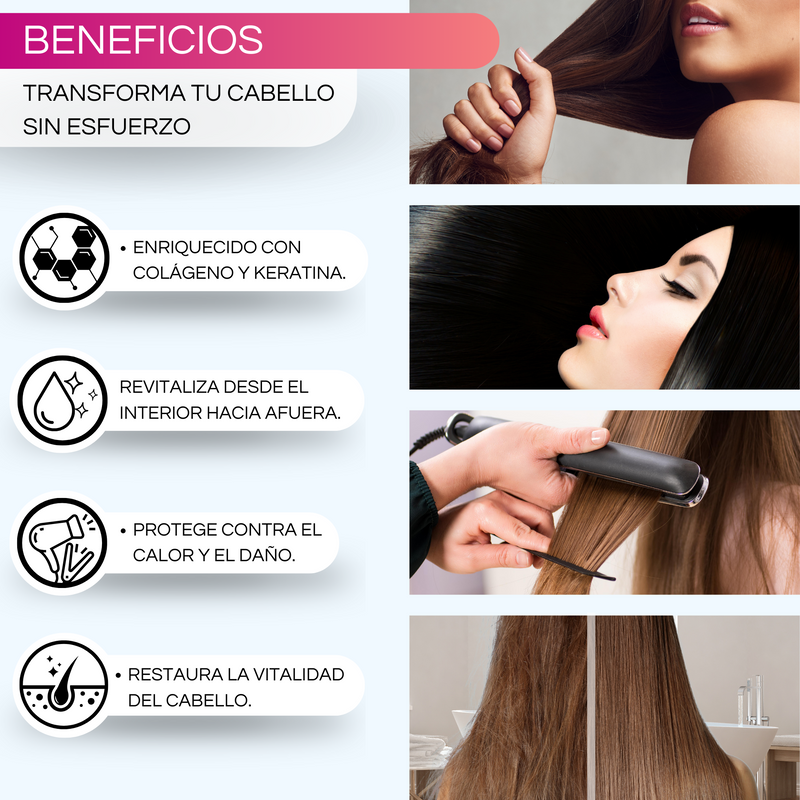 Keratina Colageno Para Cabello Dermafol Tratamiento Capilar