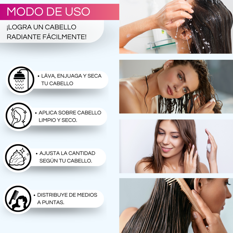 Keratina Colageno Para Cabello Dermafol Tratamiento Capilar