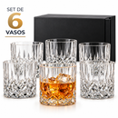 VASOS DE VIDRIO WHISKEY ECOMLAB OLD FASHION JUEGO DE 6 Pcs