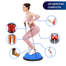 PELOTA PILATES EQUILIBRIO ECOMLAB TIPO BOSU CON LIGAS RESISTENCIA