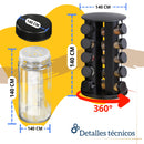 Especiero Giratorio De Cocina Ecomlab Frascos Para Especias