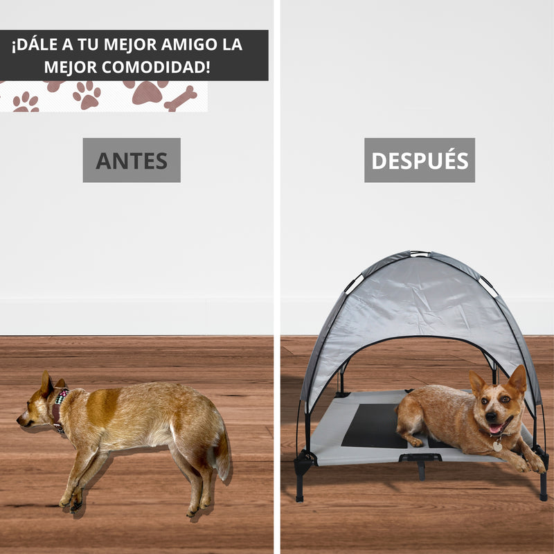 CAMA ELEVADA PARA PERRO ECOMLAB CAMA GRANDE PORTÁTIL LAVABLE