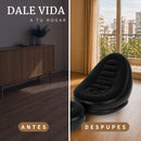 Sillon Inflable Comodo Con Posapies Incluye Bomba Manual