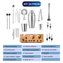 Juego De Coctelera Shaker Bartender Mixologia Set 24 Piezas