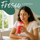 Vasos Magicos Con Tapa y Popote Cambian de Color Kit 20 Piezas
