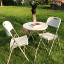 MESA DE CENTRO MINIMALISTA ECOMLAB LATERAL PLEGABLE HP-60Y REDONDA