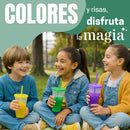 Vasos Magicos Con Tapa y Popote Cambian de Color Kit 20 Piezas