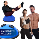 PELOTA PILATES EQUILIBRIO ECOMLAB TIPO BOSU CON LIGAS RESISTENCIA