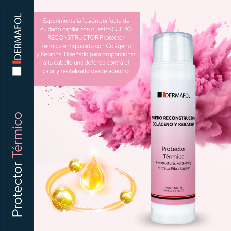 Keratina Colageno Para Cabello Dermafol Tratamiento Capilar