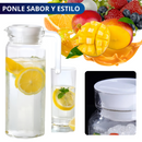 JARRA DE VIDRIO CON TAPA ECOMLAB IDEAL PARA AGUA O BEBIDAS