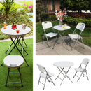 MESA DE CENTRO MINIMALISTA ECOMLAB LATERAL PLEGABLE HP-60Y REDONDA