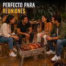 Asador Plegable Para Carbon Portatil Acero Inoxidable