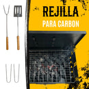Asador De Carbon Incluye Utensilios Para Parilla