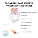 CINTA DOBLE CARA ADHESIVA ECOMLAB TRANSPARENTE NANO TAPE 3/5 METROS