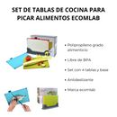 TABLAS PARA PICAR ALIMENTOS ECOMLAB COCINA 4 TABLAS CON BASE