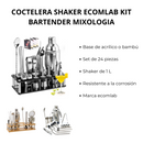 COCTELERA SHAKER COCTELERA ECOMLAB KIT BARTENDER MIXOLOGIA