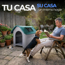 Casa para Perro Raza Mediana con Puerta y Baño Desmontable