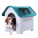 Casa para Perro de Plastico Con Puerta Ecomlab Raza Mediana