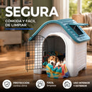Casa para Perro de Plastico Con Puerta Ecomlab Raza Mediana