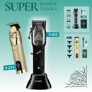 Maquina Para Cortar Cabello Pelo Combo VGR Clipper, Trimmer