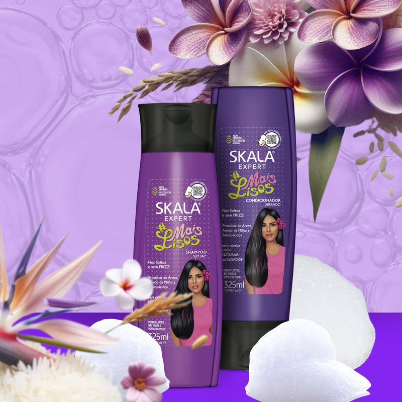 Shampoo y Acondicionar Skala Kit Mais Lisos Cabello Lacio