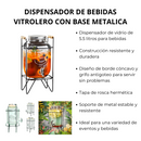DISPENSADOR DE BEBIDAS VITROLERO ECOMLAB CON BASE METALICA