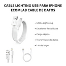 CABLE LIGHTING USB PARA IPHONE ECOMLAB CABLE DE DATOS