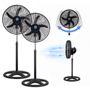 Ventilador de Pedestal 2 Piezas Potente 3 Velocidades 18 Pulgadas Paquete Ecomlab