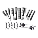 Peines Barberia Flat Top Kit Ecomlab Profesional Con Tijeras