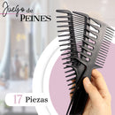 Peines Barberia Flat Top Kit Ecomlab Profesional Con Tijeras