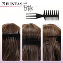 Peines Barberia Flat Top Kit Ecomlab Profesional Con Tijeras