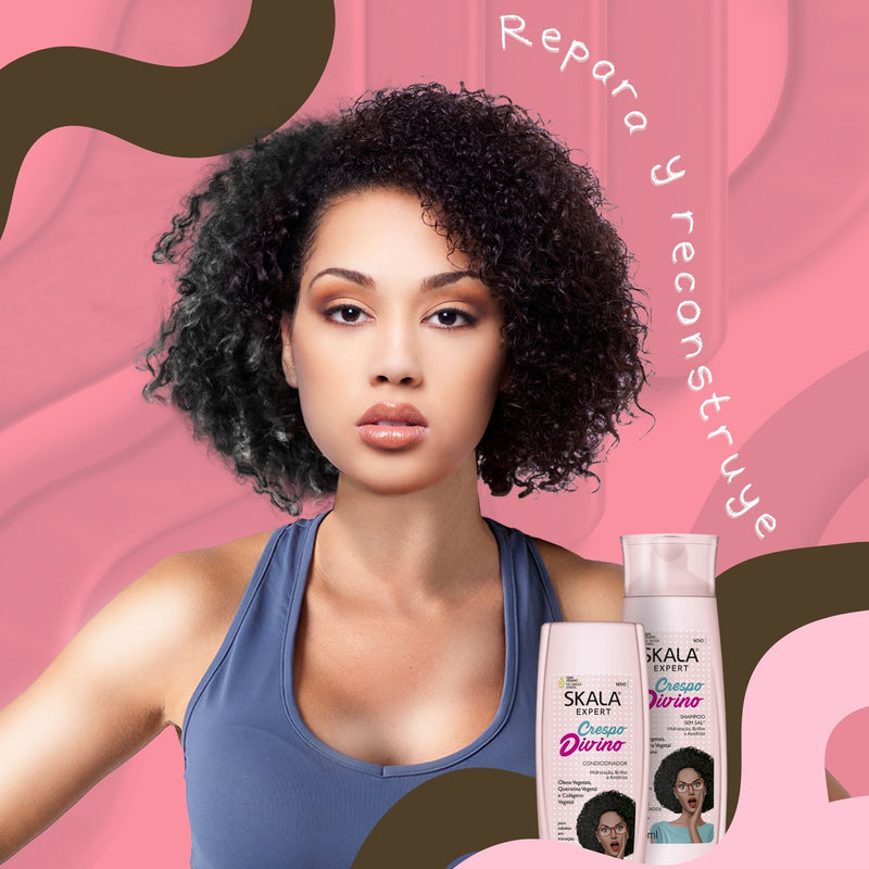 Shampoo y Acondicionar Skala Crespo Hidratante Elimina Frizz