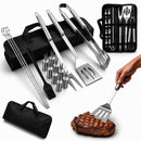 Juego De Utensilios Para Parrilla De Acero Inoxidable 16 Pcs