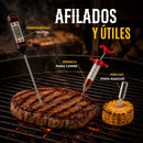 Juego De Utensilios Para Parrilla De Acero Inoxidable 34 Pcs